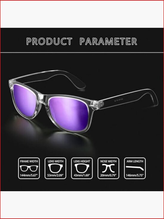 Polarized UV400 Protection Square Sunglasses for Women Men main image 4